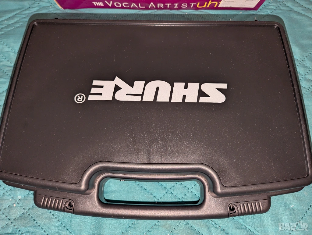 Двойни микрофони Shure headset и брошка без кейса, снимка 1