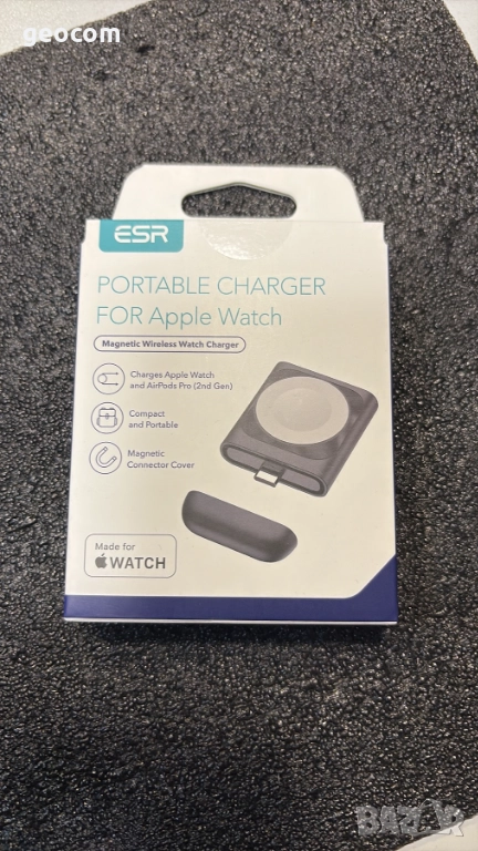 ESR преносимо магнитно зарядно за Apple iWatch/AirPods , снимка 1