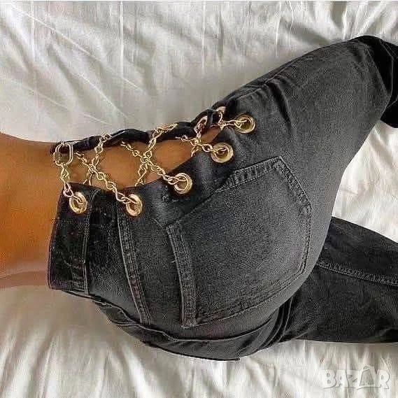 Дънки слим модел по тялото ЕЛАСТИЧНИ, снимка 1