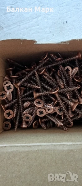 Винтове за дърво 4x40 мм – бронзирани, PZ, потъваща глава,1kg. (Германия) , снимка 1