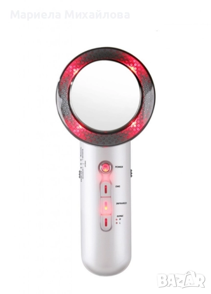 Ултразвуков масажор за лице и тяло с LED микроелектрически EMS масаж., снимка 1