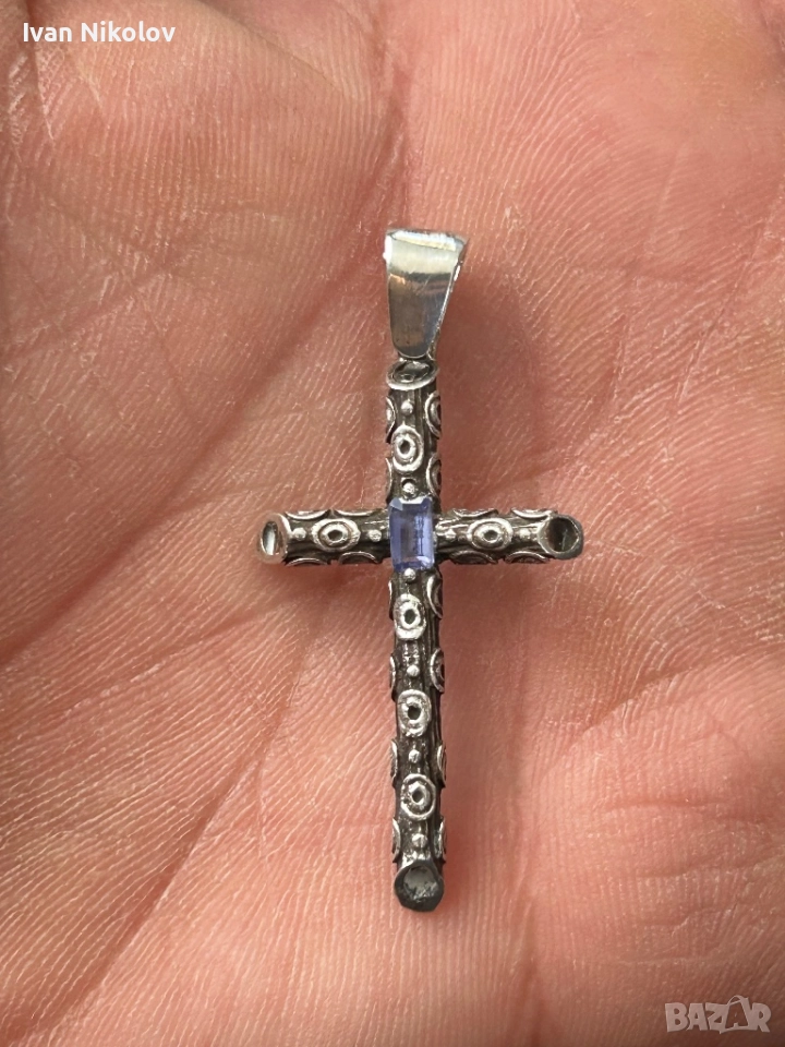 Сребърен кръст, снимка 1