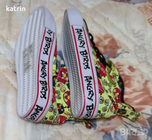 Нови кецове с Angry birds , снимка 3 - Детски гуменки - 41830332