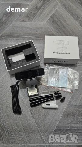 WINSAFE 4K уеб камера за компютър, 4K UHD видео разговори, PDAF автофокус, два микрофона, снимка 9 - Други - 50412378
