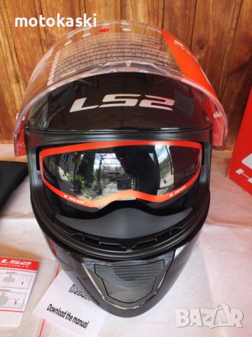 LS2 Stream Evo с тъмни очила нов шлем каска за мотор, снимка 2 - Аксесоари и консумативи - 40414460