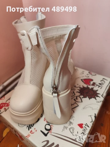 Летни боти естествена кожа , снимка 2 - Дамски боти - 51361777