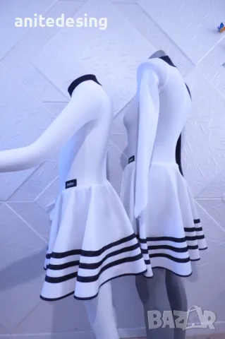 Черно бяла рокля за спортни танци, снимка 7 - Детски рокли и поли - 49060407