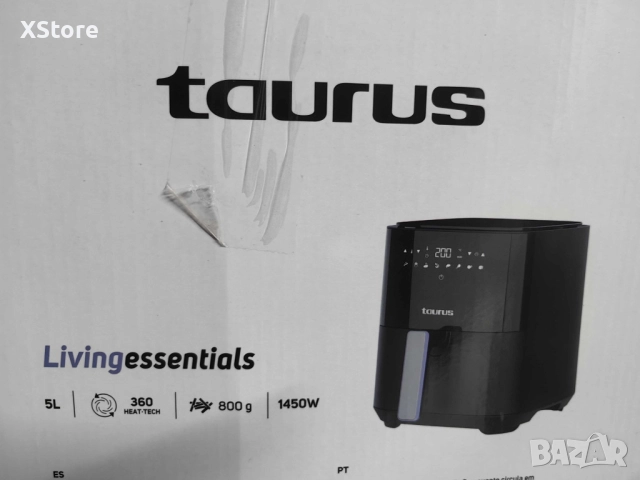 Taurus Living Essentials – фритюрник с горещ въздух (Air Fryer), 5L, 1450W, снимка 6 - Фритюрници - 51620053
