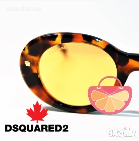 DSQUARED2 🍊 Дамски огледални слънчеви "TIGER’S EYE" очила нови с кутия, снимка 6 - Слънчеви и диоптрични очила - 40678901