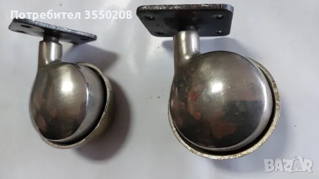 Метални колелца, 2 броя, снимка 2 - Други стоки за дома - 48151057