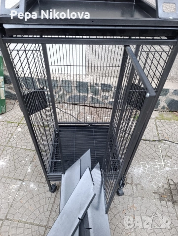 Клетка/волиера/за среден папагал , снимка 3 - Папагали - 53834929