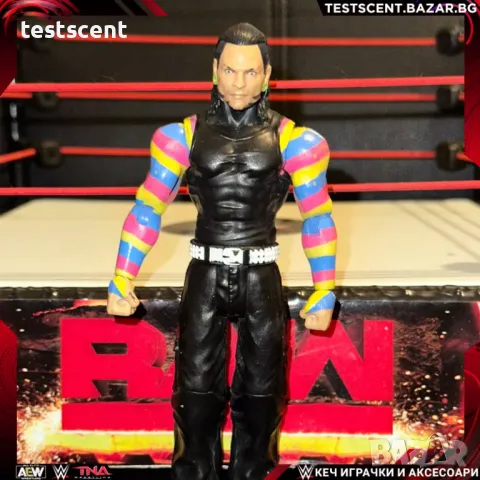 Екшън фигура WWE Jeff Hardy Basic Series Джеф Харди Mattel 2011 CMY, снимка 12 - Колекции - 48476861