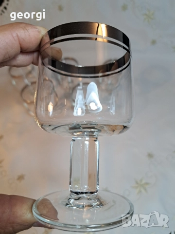немски чаши с платинен пръстен 28/5, снимка 4 - Чаши - 51953321