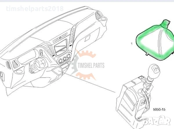 Маншон за скоростен лост с рамка за Iveco Daily след 2014 год., снимка 3 - Части - 51392252