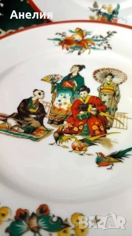 Чинии и сетове с японски сцени , снимка 5 - Чинии - 53296292