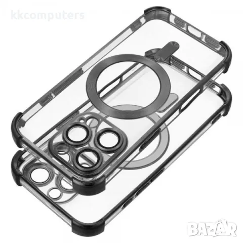 Калъф силикон Electro AntiShock MagSafe / Черна рамка / за iPhone 16 Pro 6.3 Баркод : 3131869, снимка 2 - Калъфи, кейсове - 49940620