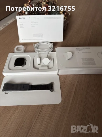 Apple ultra 2 в гаранция Батерия 98%, снимка 2 - Смарт гривни - 52849896