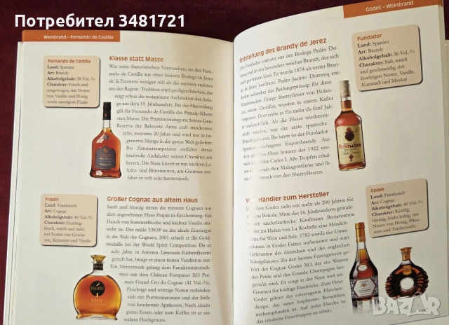 Ликьори и бренди - илюстриран справочник / Die ganze Welt der Liköre und Weinbrände, снимка 8 - Енциклопедии, справочници - 53520003