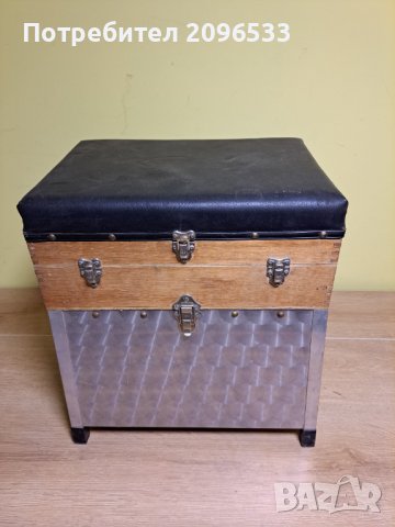 Рибарско столче с удобна кожена седалка