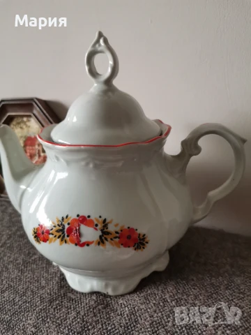 Ретро порцеланов чайник , снимка 2 - Други ценни предмети - 51282678