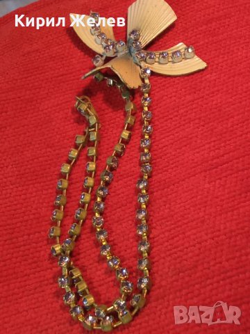 Златисто дизайнерско арт колие с много аметистчета 8405, снимка 13 - Колиета, медальони, синджири - 31403532