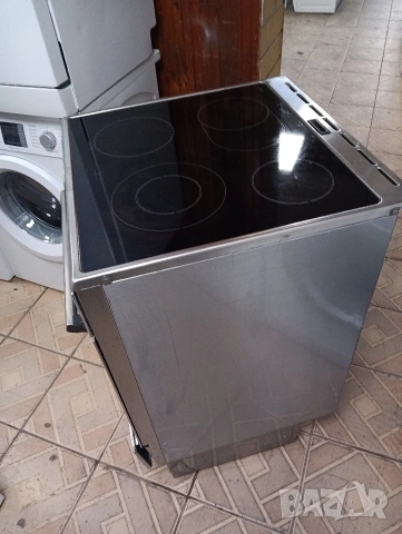 Иноксова свободно стояща печка с керамичен плот Бош Bosch Made in Germany 2 години Гаранция!, снимка 3 - Печки, фурни - 53516612