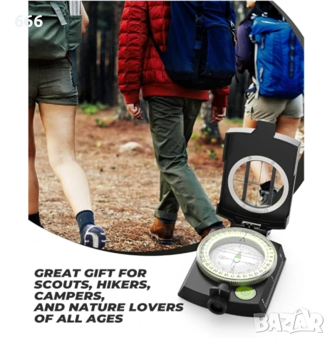Професионален призматичен компас, снимка 4 - Други стоки за дома - 53514365