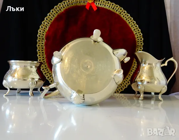 Английска бронзова кана,чайник,барок. , снимка 8 - Антикварни и старинни предмети - 47747307