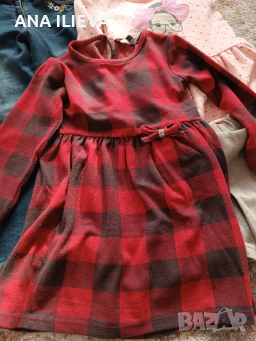 Лот дрехи- Дънки Boboli и рокли за момиче -110 р-р, снимка 2 - Детски рокли и поли - 52466842