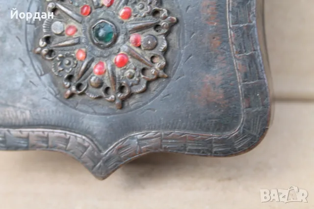 Оригинална бронзова барутница, снимка 5 - Антикварни и старинни предмети - 47259371