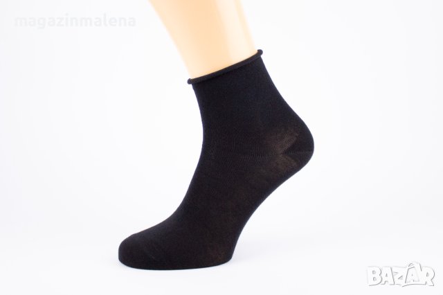 35-40 италиански черни,сини,бордо женски 95% памучни чорапи без ластик луксозни чорапи от памук, снимка 1