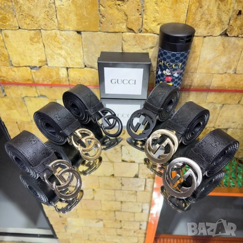 колани Gucci Leather Belt от естествена кожа в кутия , снимка 9 - Колани - 51677732