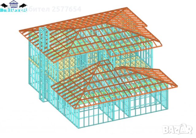 Къща,Бунгало,Преместваема къща,Сглобяеми къщи,Модулни,Жилищни-194,5м², снимка 2 - Строителни материали - 44195607