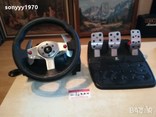 logitech-волан и педали внос германия-обява 0902221124, снимка 3 - Аксесоари - 35726680