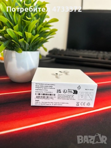 AirPods 4 с гаранция, снимка 2 - Bluetooth слушалки - 53419243