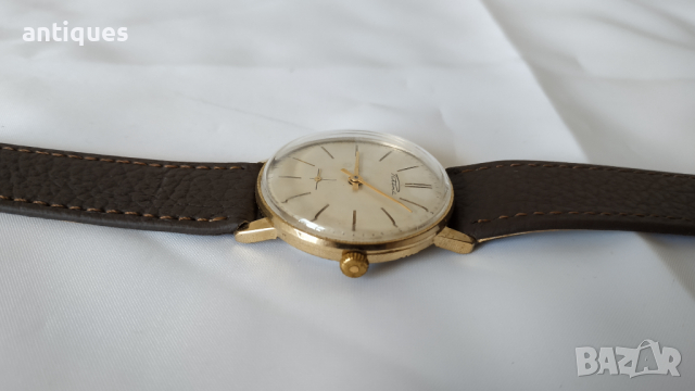 Мъжки механичен ръчен часовник - Ракета / Raketa - позлатен, снимка 3 - Антикварни и старинни предмети - 36356608