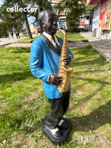 Декоративна фигура на джаз музикант. №7953, снимка 3 - Колекции - 53825705