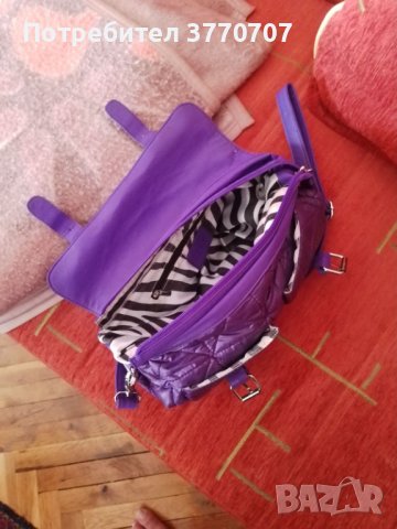 Чисто нова лилава дамска чанта, снимка 4 - Чанти - 41349449