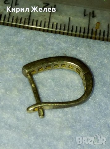 ВЕЛИКОЛЕПНА СРЕБЪРНА СКЪПОЦЕННА ОБЕЦА СРЕБРО 925 АНГЛИЯ с БЛЕСТЯЩИ ФАСЕТ ЦИРКОНИ 40051, снимка 13 - Обеци - 42475606