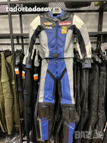 Дамски Кожен мото екип FLM FIREFOX 36-S 2ч,протектори като нов, снимка 1
