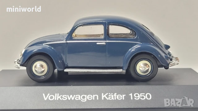 Volkswagen Kafer 1950 - мащаб 1:43 на DeAgostini моделът е нов в PVC дисплей-кейс, снимка 6 - Колекции - 50659826