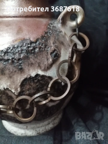 Винтидж керамична ваза, снимка 4 - Антикварни и старинни предмети - 53771352