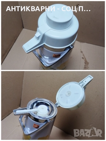 Стар Соц Термос За Вода с Помпа Тип : Диспенсър / 2,5 Литра. , снимка 6 - Антикварни и старинни предмети - 52496384