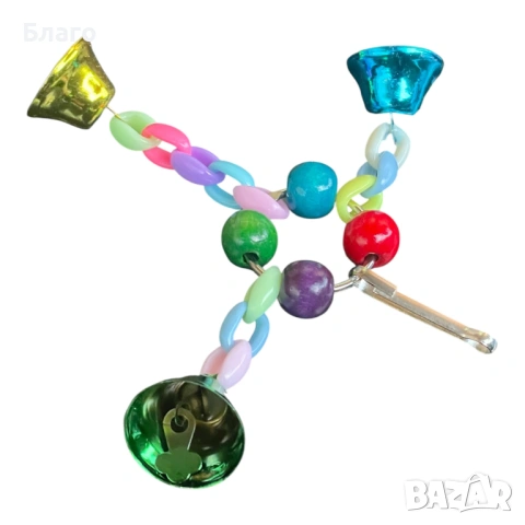 Голям лот за папагали: кацалка, дървени играчки, снимка 5 - За птици - 53637109