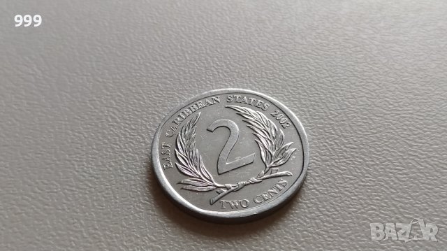 2 цента 2002 Източни Кариби