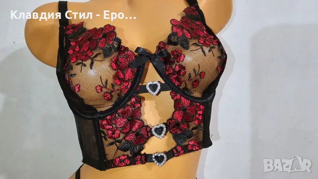 Комплект фино дамско бельо с прекрасна дантела, снимка 11 - Бельо - 55742044