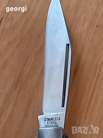 Джобен нож с рогови чирени , снимка 3 - Ножове - 38740981