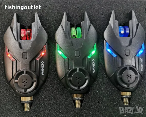 Сигнализатори със станция за дънен риболов Okinwa F5-W 3+1 и 4+1, снимка 7 - Такъми - 47970618