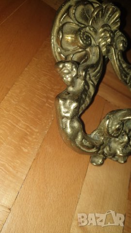 Масивна, бронзова хлопка за врата, снимка 3 - Антикварни и старинни предмети - 42390949