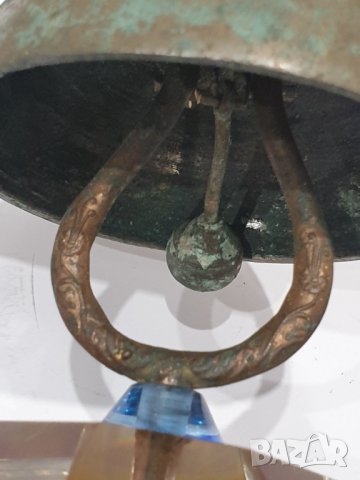 Стар хотелиерски звънец с кристална основа 20те години, снимка 3 - Антикварни и старинни предмети - 41211870